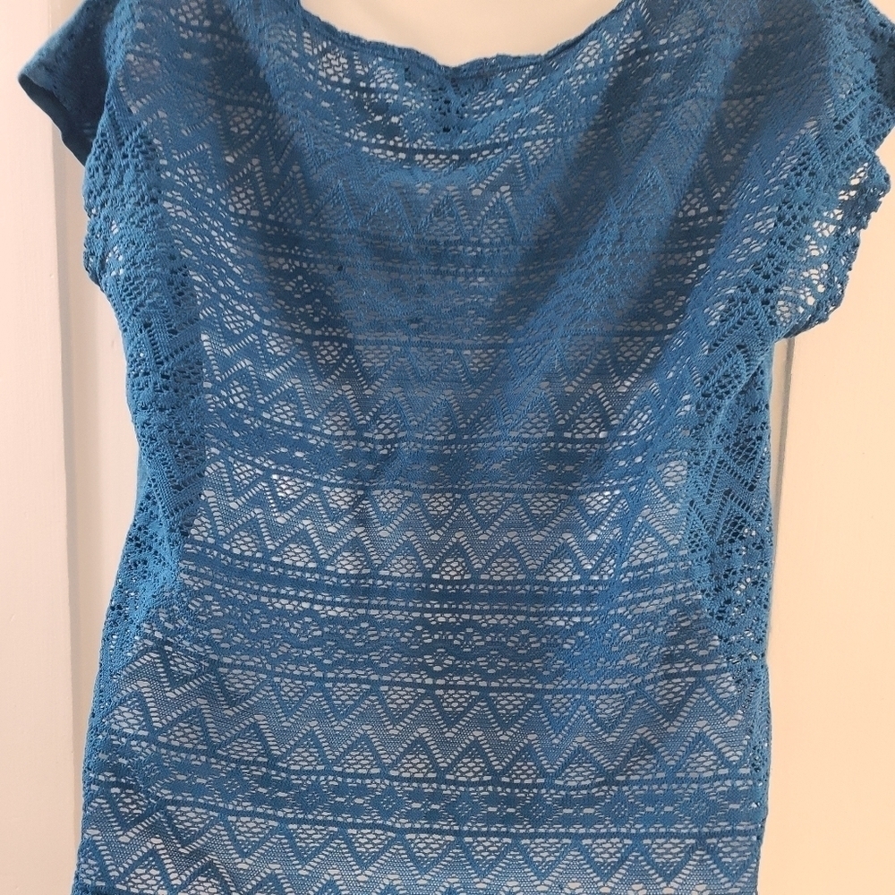 Forever 21 Lace Back Top, Sz Small